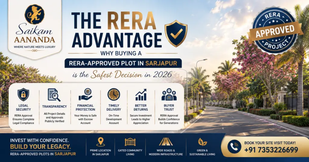 Rera-approved plots in Sarjapur